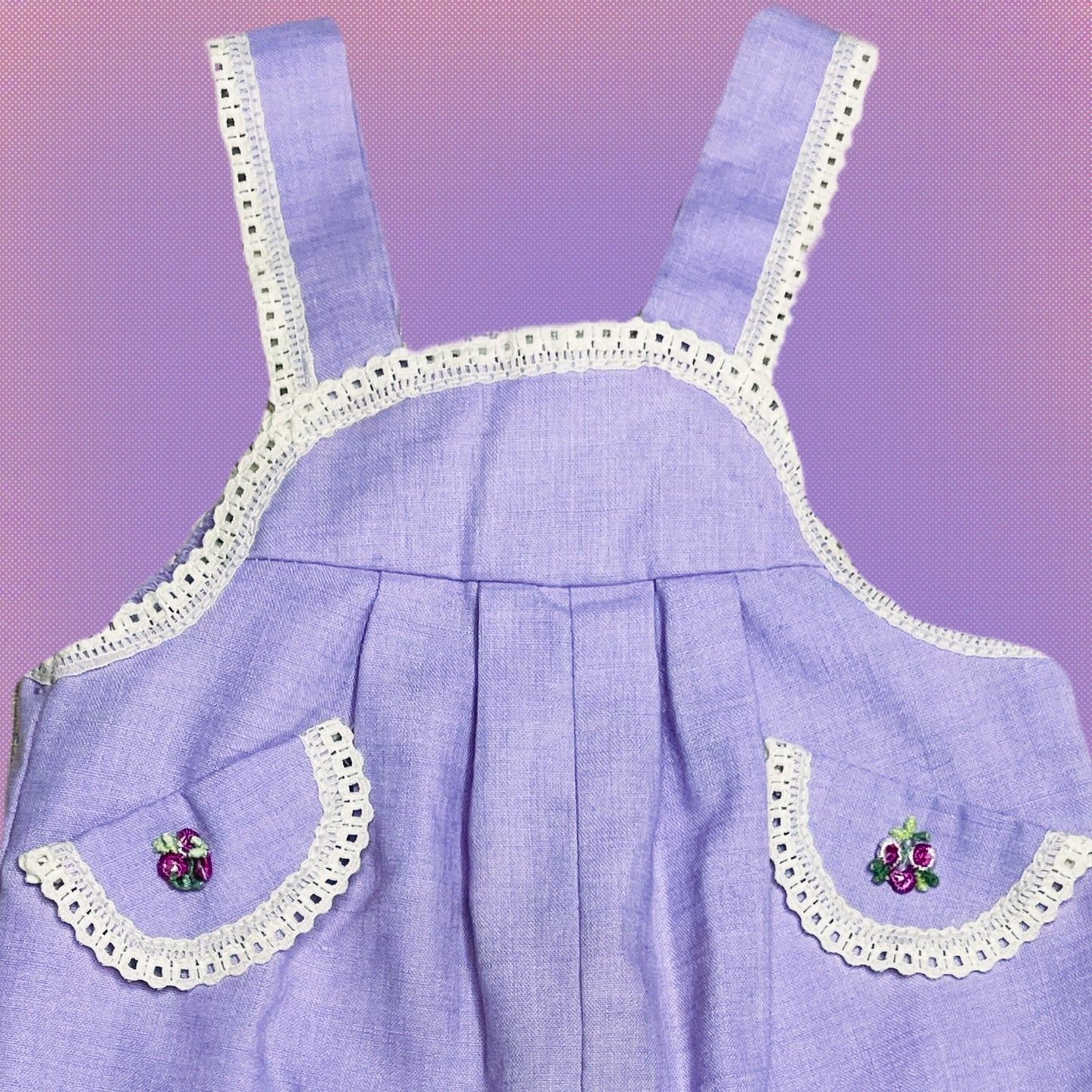 Lavender + Lace Romper