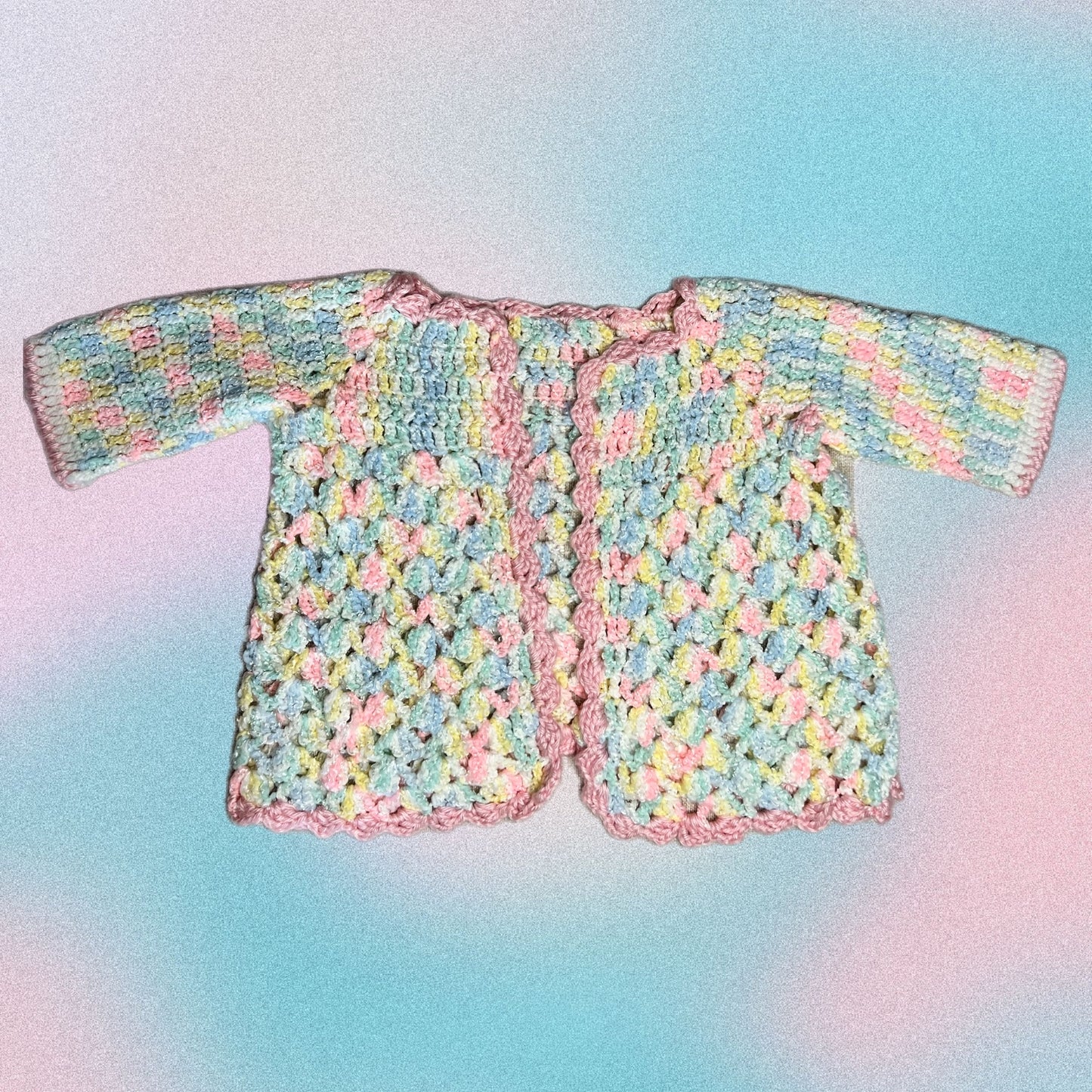 Pastel CandyFloss Knit Cardigan