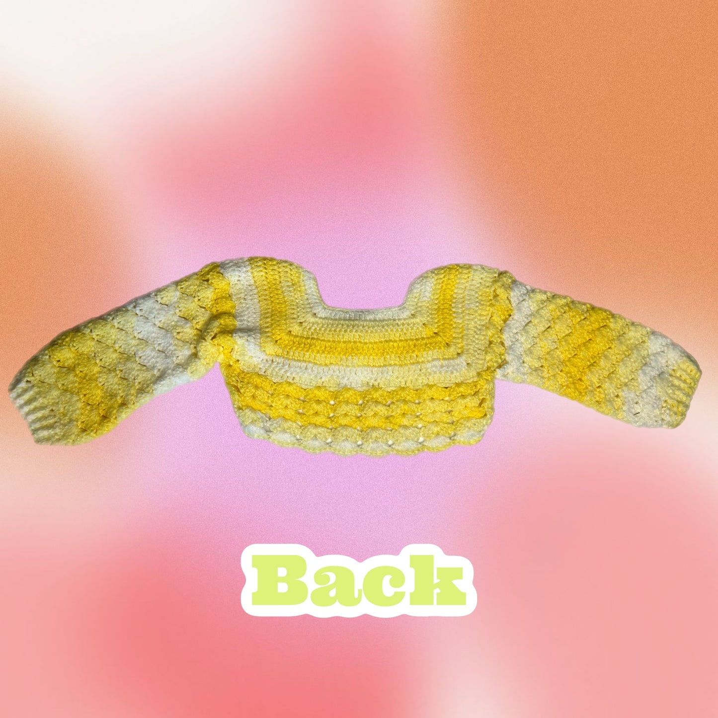 Gradient Yellow Knit Shrug