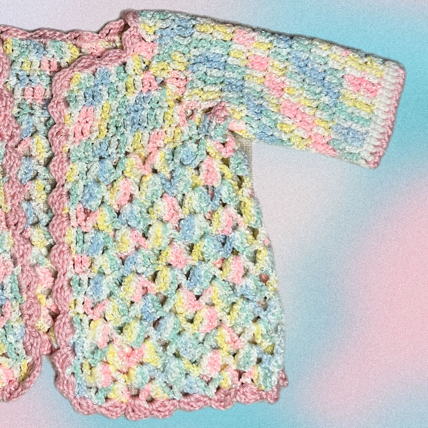 Pastel CandyFloss Knit Cardigan