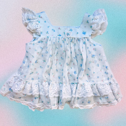 True Baby Blue Floral Dress