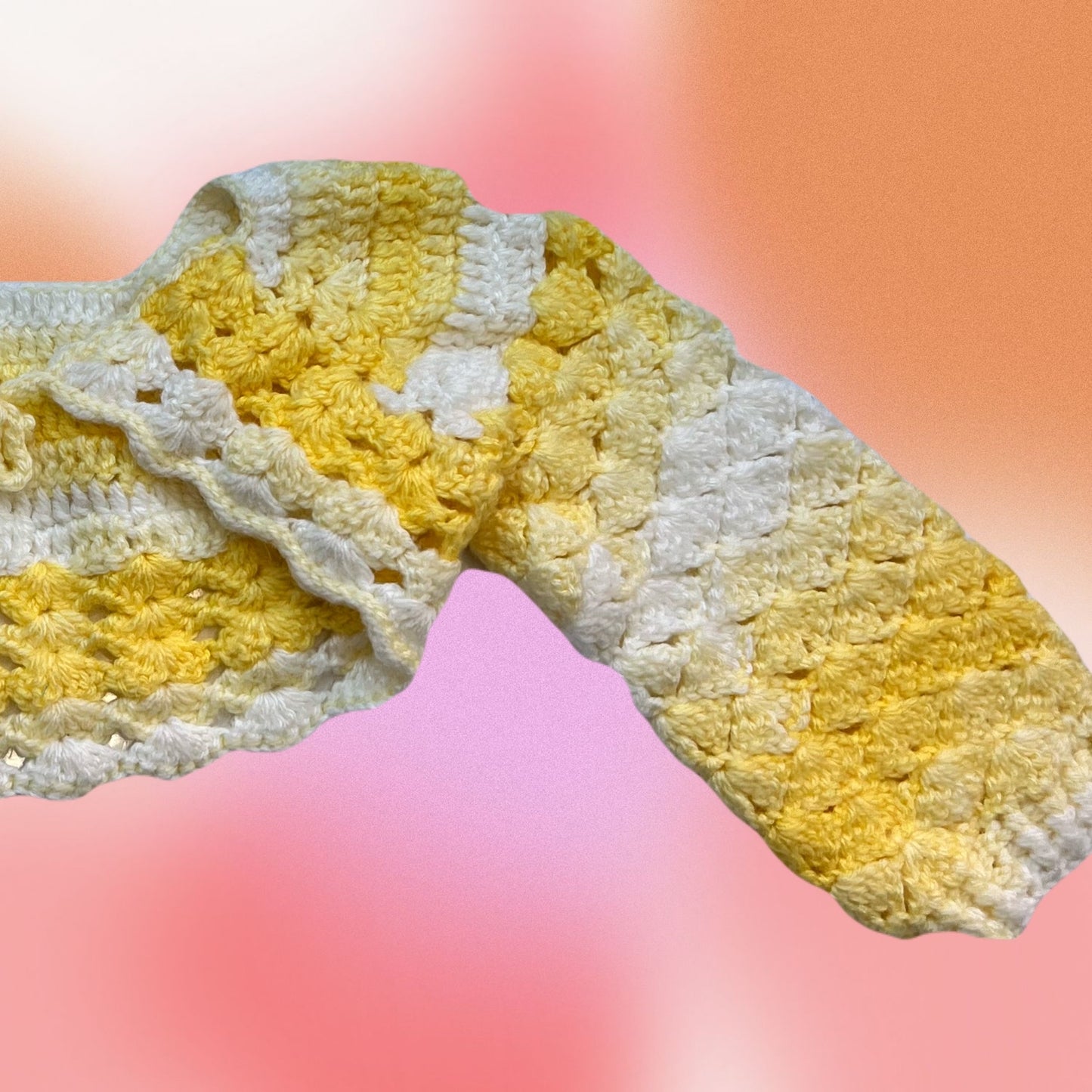 Gradient Yellow Knit Shrug